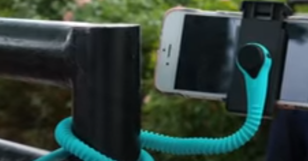 Flexible phone holder.